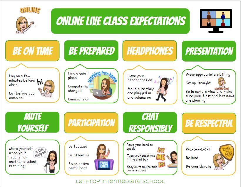Live Zoom Expectations Live Zoom Expectations
